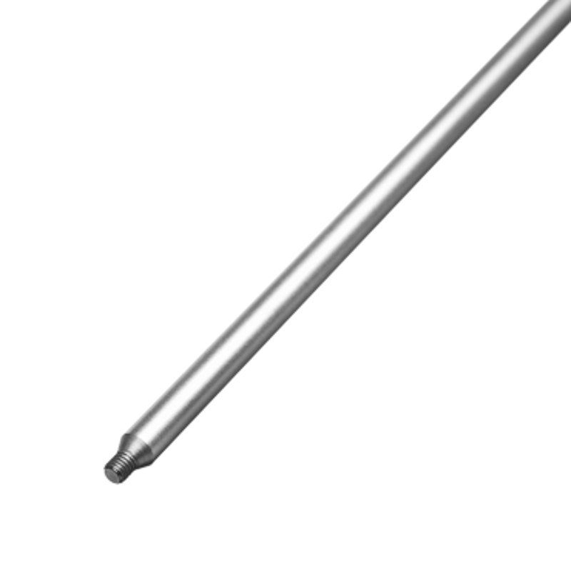 Stainless steel shaft component with mounting attachments